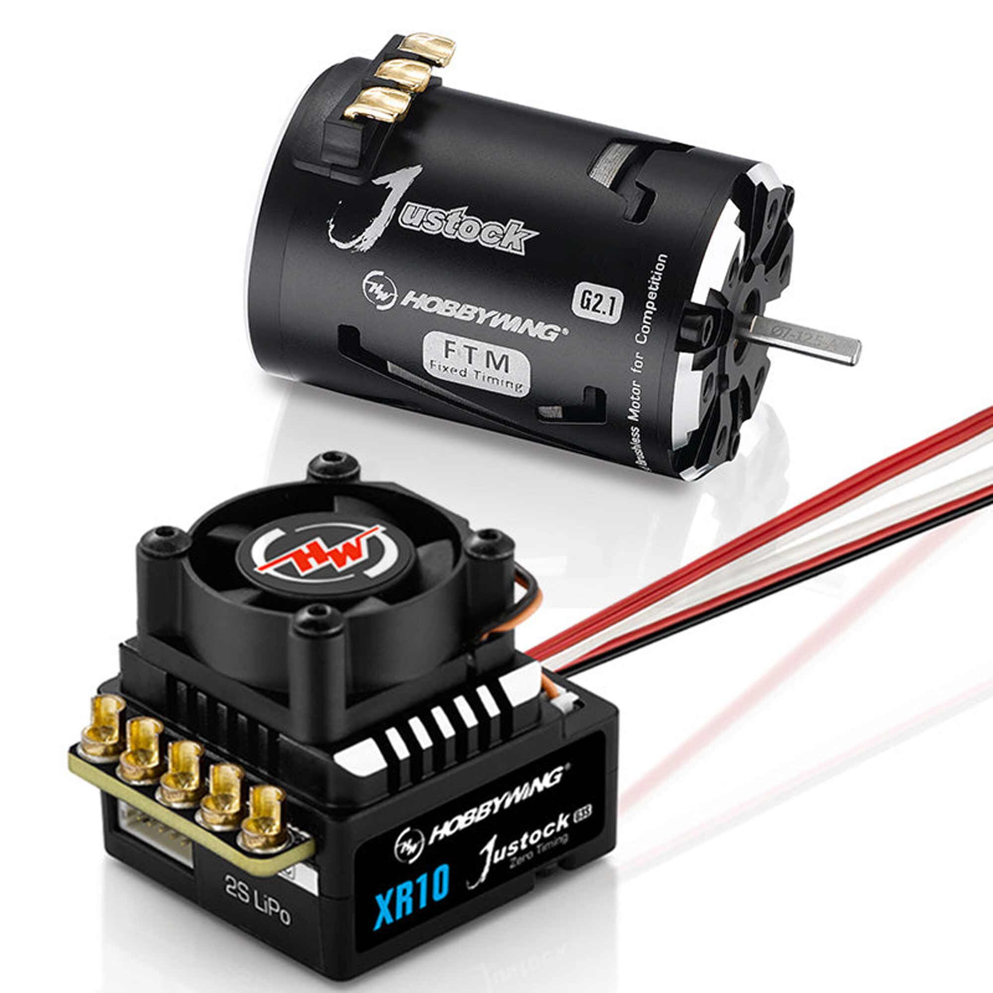 HOBBYWING XERUN XR10 JUSTOCK G3S COMBO, JS5 17.5T G2.1 Motor