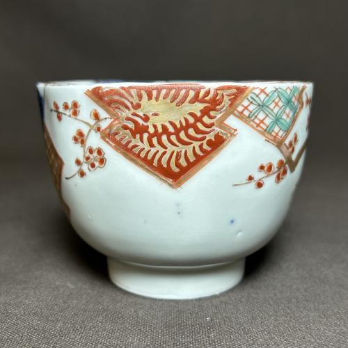 鶴亀に富士山図染付向付 /221│埼玉県熊谷市のの骨董品専門店「雑貨と