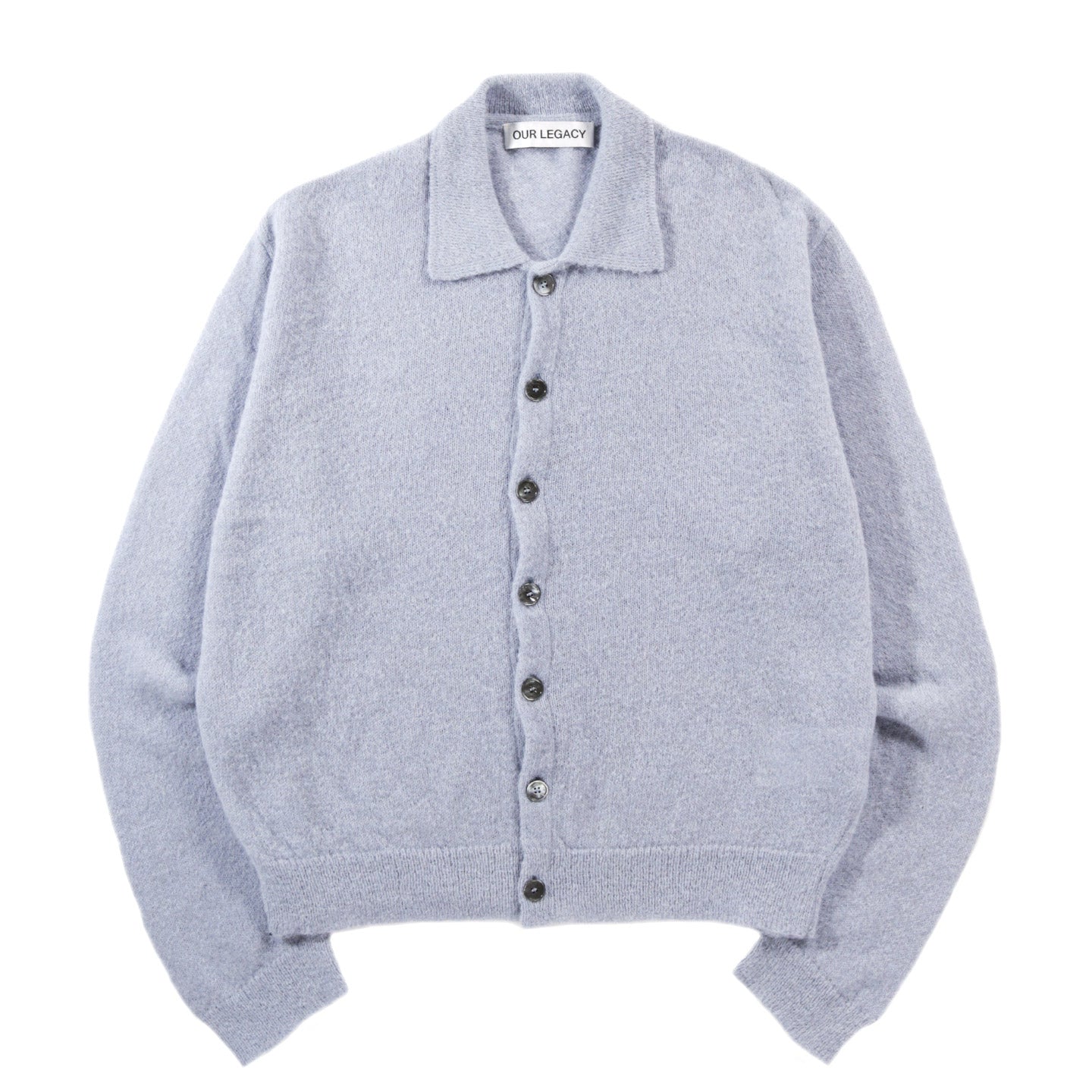 OUR LEGACY EVENING POLO LIVID BLUE FUZZY ALPACA | TODAY CLOTHING