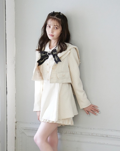 クロップドバックリボンセーラージャケット ｜ LIZ LISA（リズリサ