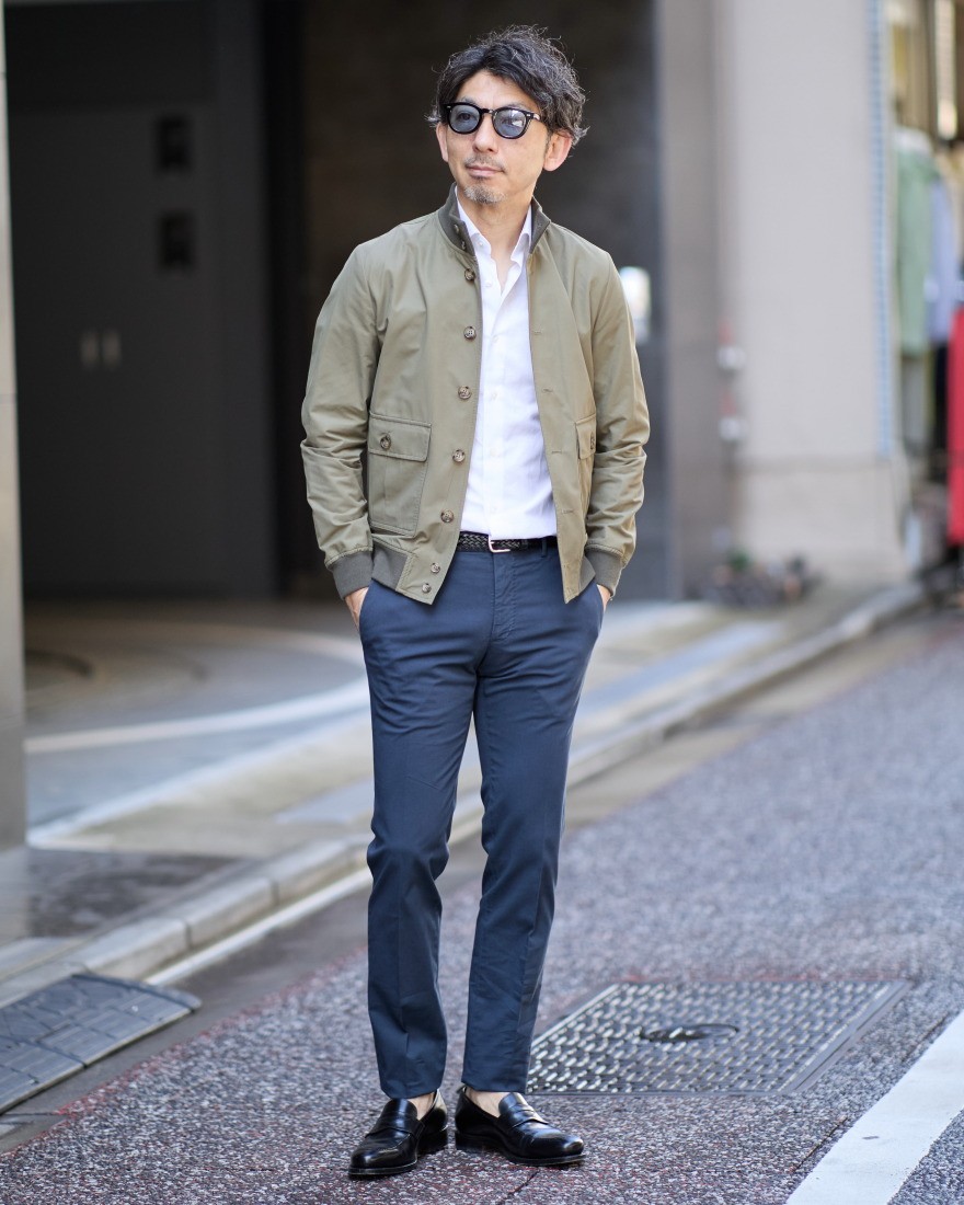 ヘリテージ 撥水コットンナイロン ブルゾン（アンライニング