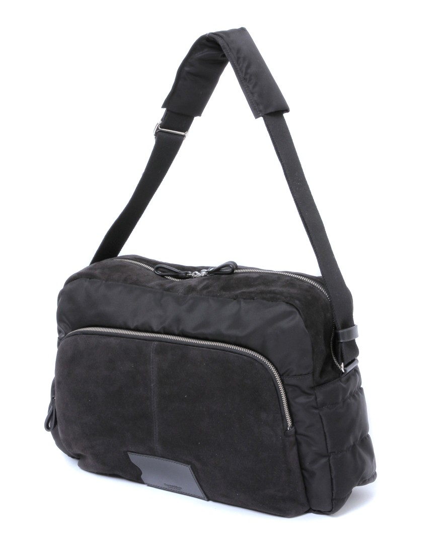 スエード×ナイロン ショルダーバッグ【Jedia Exclusive/REPORTER
