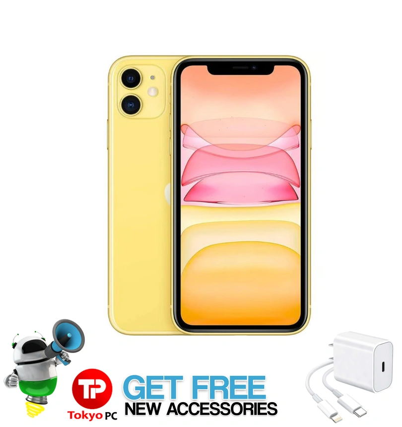 iPHONE 11 64GB SimFree OpenLine Unlock Color Yellow ( Get Free New