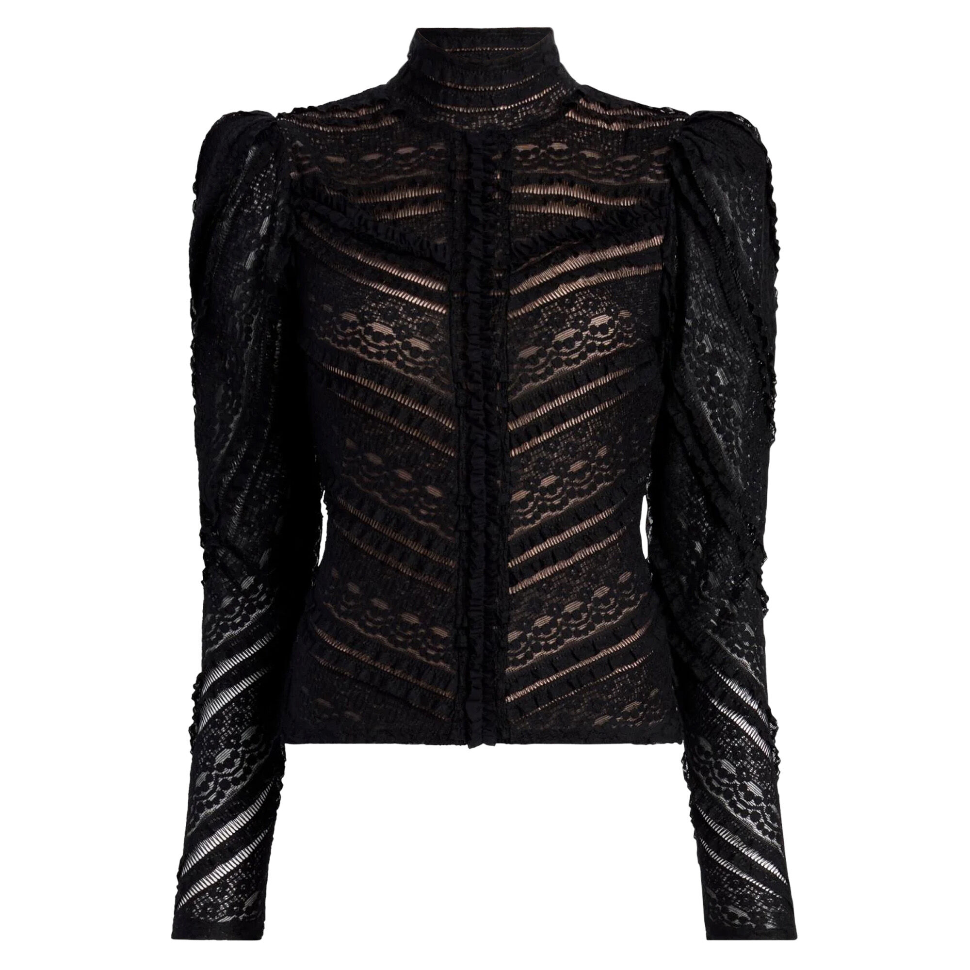 Cinq à Sept Mito Lace High Neck Long Sleeve Top | Tootsies