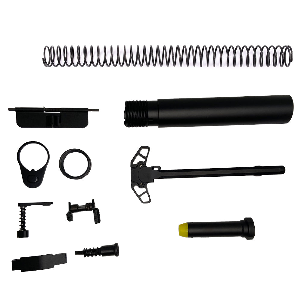 AR-15 Lower/Upper mil spec buffer tube kits Black – Texas