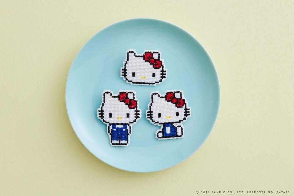 サンリオキャラクターズ クロスステッチのドット絵ブローチキット