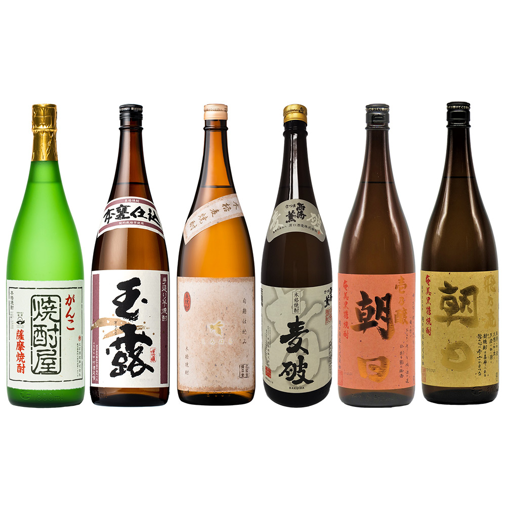 芋焼酎・麦焼酎・黒糖焼酎飲み比べ6本セット A | 商品詳細 | 高島屋