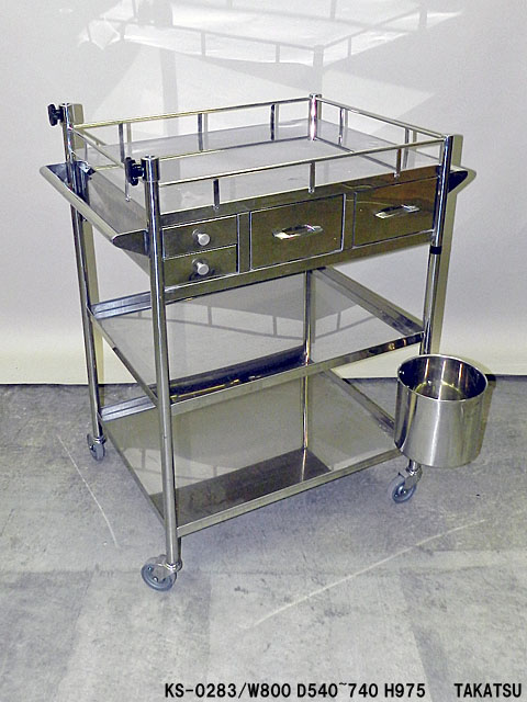 医療用器具乗ステンレス製ワゴン – 高津装飾美術株式会社