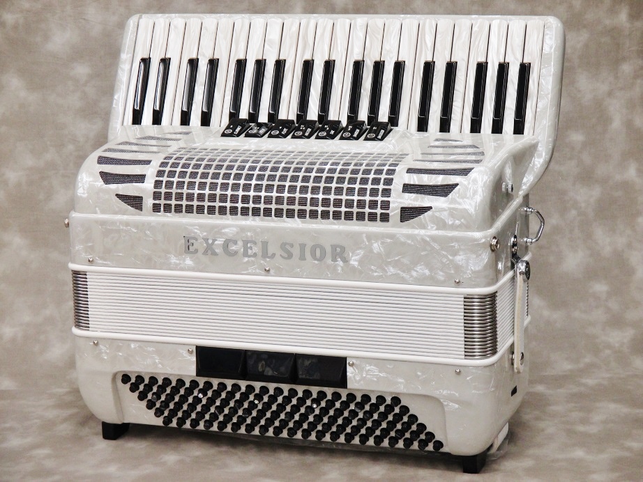 EXCELSIOR Model:308 [White] 【アコーディオン】 - 谷口楽器
