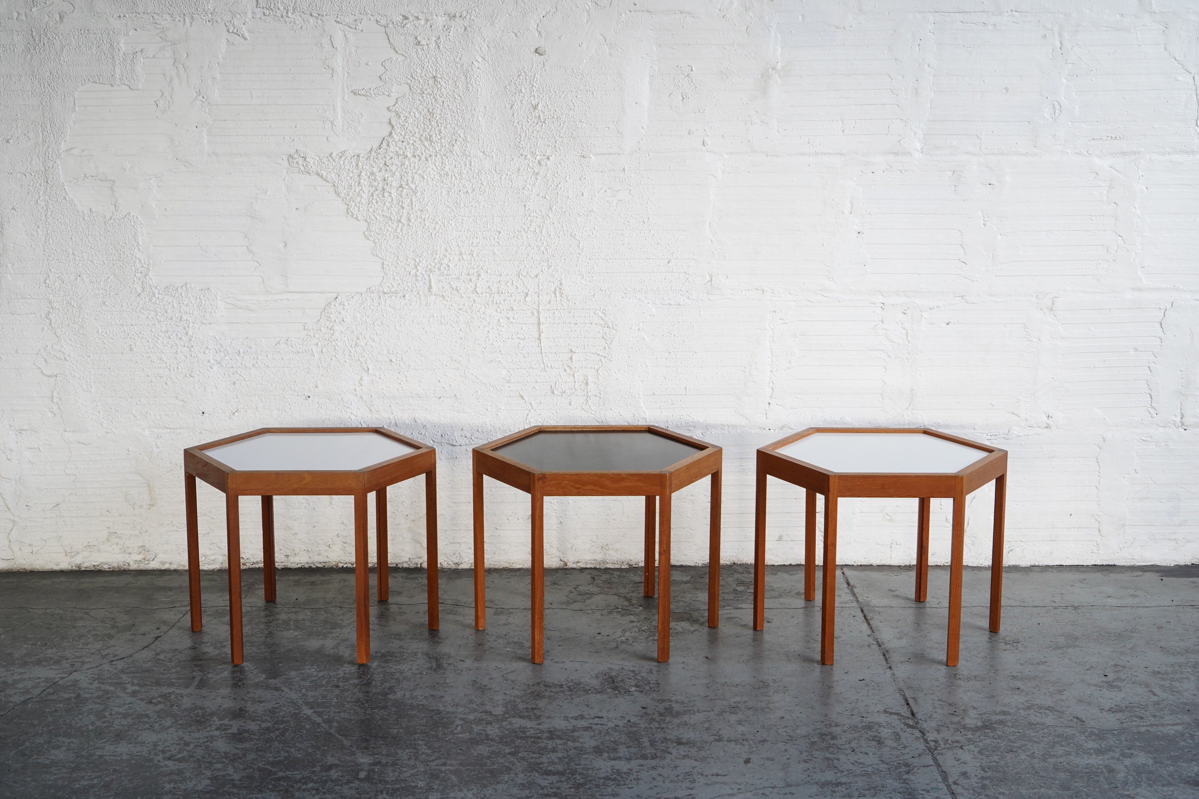 Hans Anderson Hex Side Tables – The Good Mod