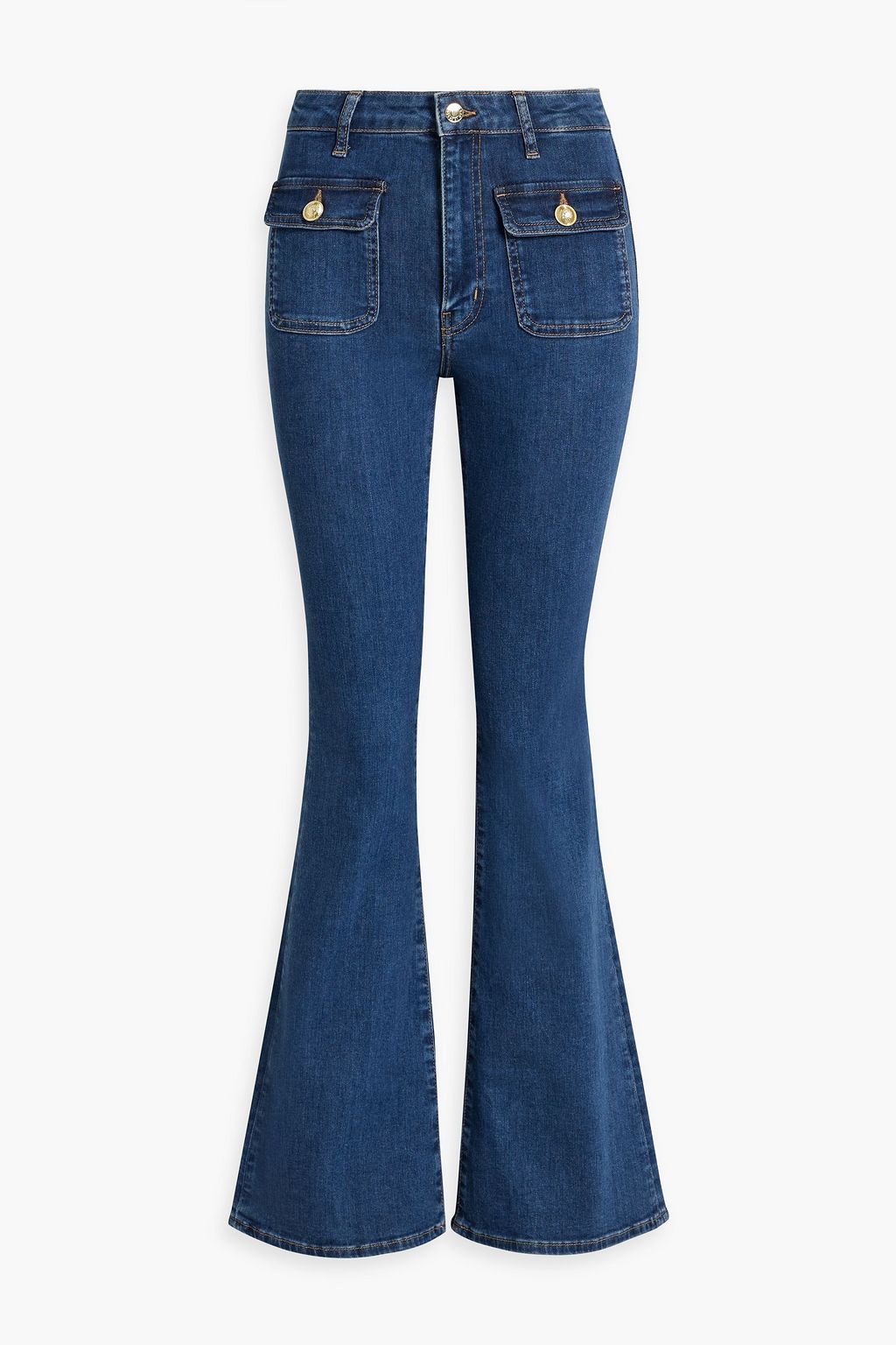 DEREK LAM 10 CROSBY Crosby high-rise flared jeans | THE OUTNET