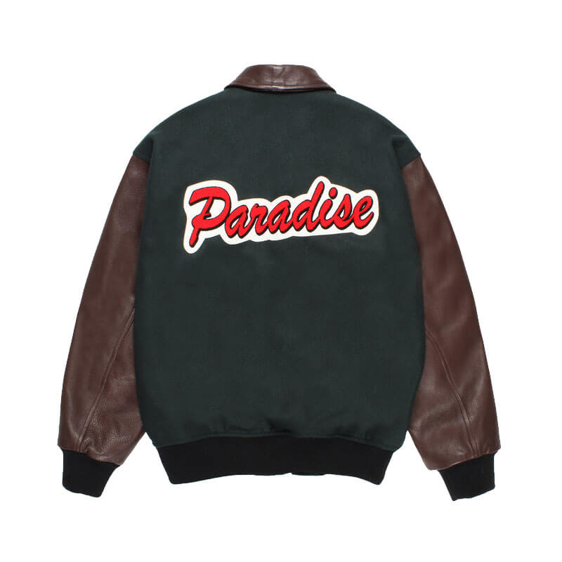 WACKO-MARIA-Leather-Varsity-
