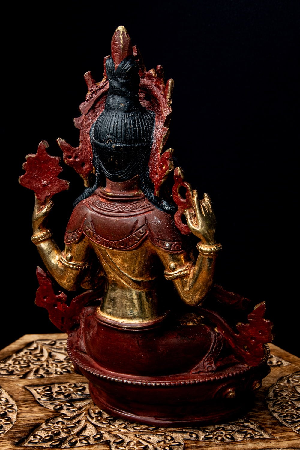 1点物】六字咒観音菩薩 アヴァローキテーシュワラ／チェンレシ 銅造