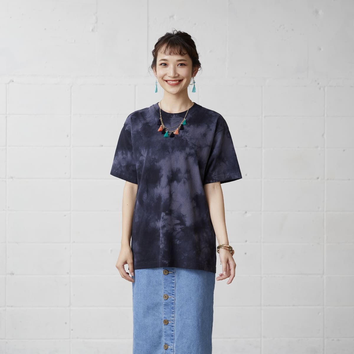 タイダイTシャツ | メンズ | 1枚 | TDT-148 | Mネイビー – Tshirt.st