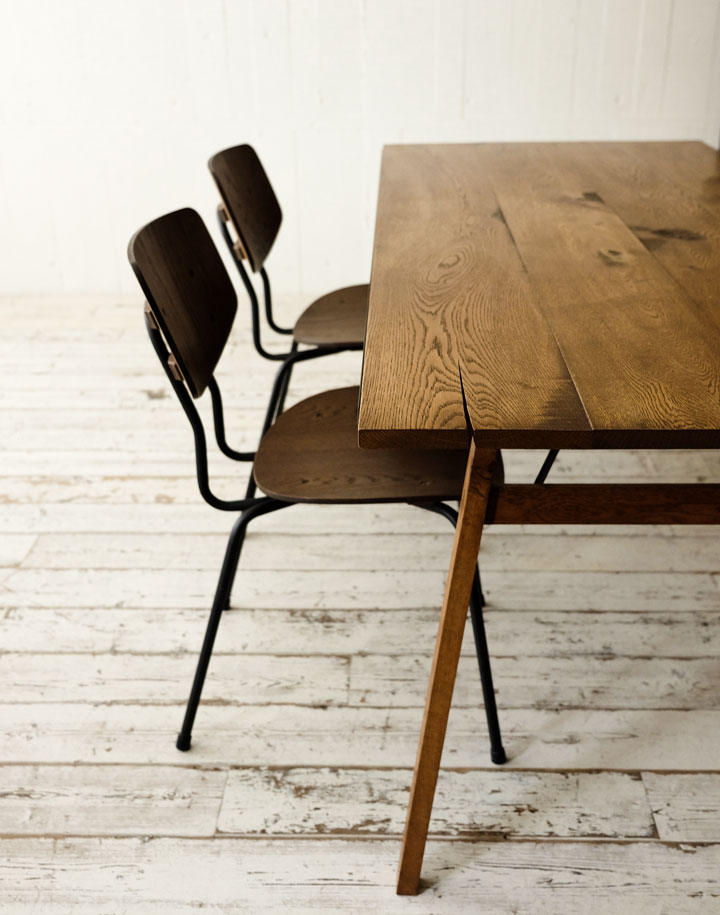 SUTTO DINING CHAIR － WOOD SEAT | TRUCK FURNITURE