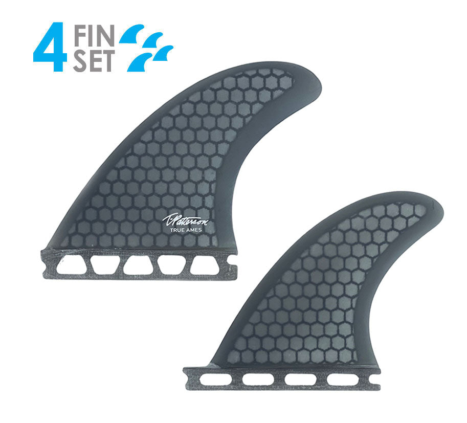 Timmy Patterson Quad Futures Compatible Surf Fins by True Ames