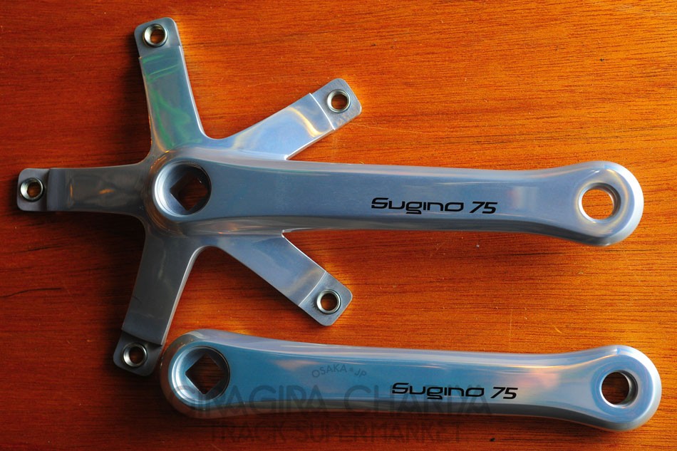 Sugino 75 Track Crank Set (NJS) - Crank Sets - Cranks / Chain