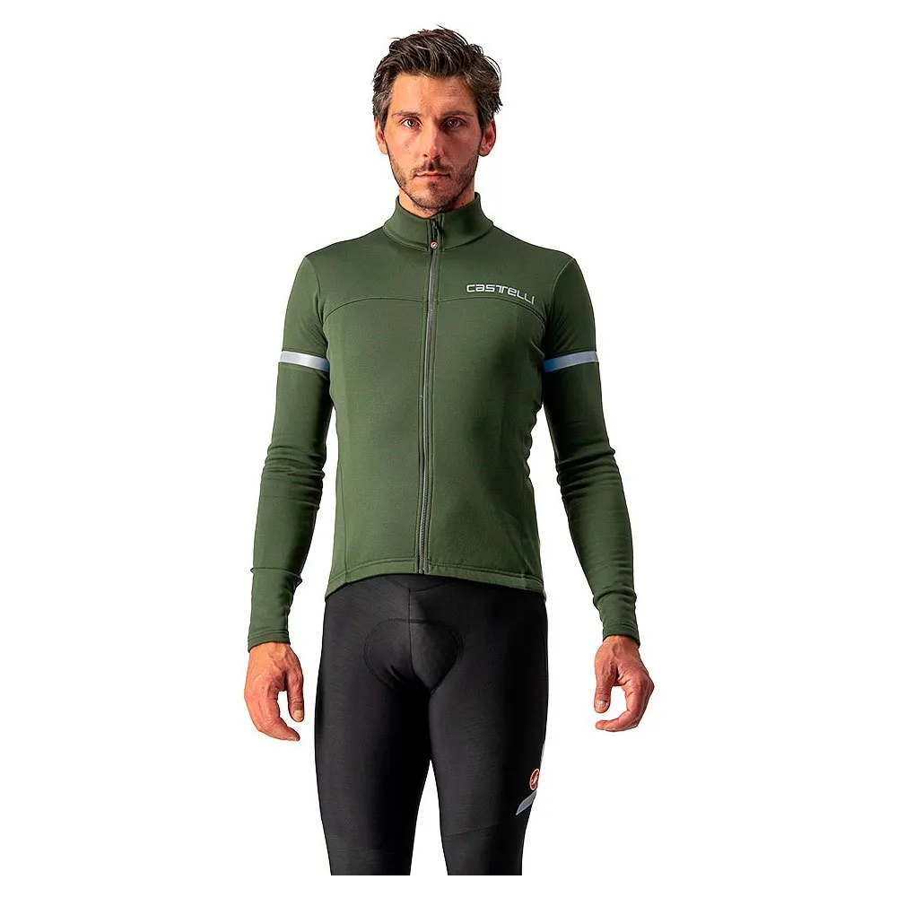 Castelli Fondo 2 FZ long sleeve jersey, Green | Bikeinn