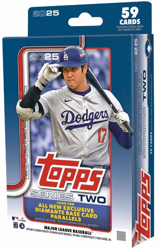 大谷が「TOPPS SERIES 2」のボックスとパックに！ MLBの顔！ TOPPSの顔