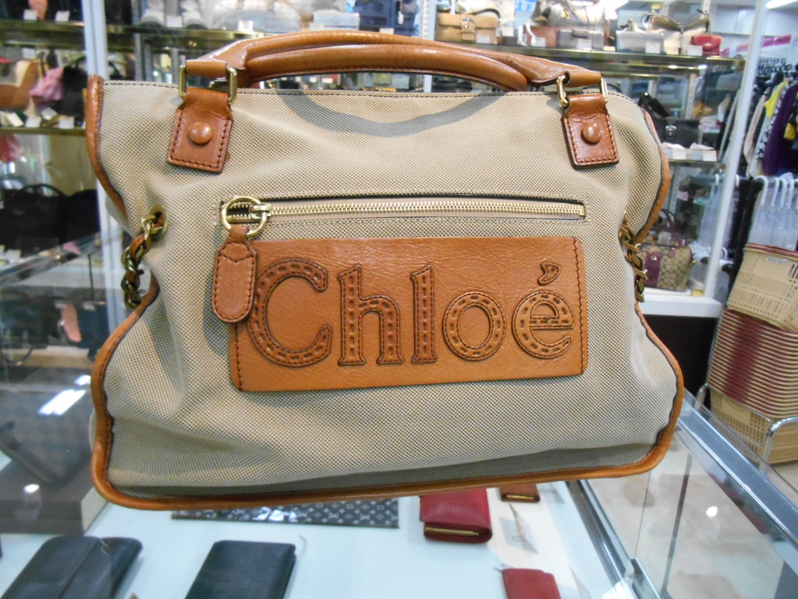 本日の一品☆彡 Chloé クロエ ボストンバッグ ブラウン | トレジャー