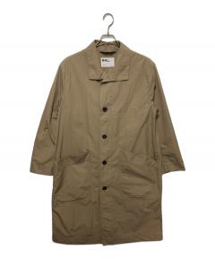 中古・古着通販】MHL (エムエイチエル) ステンカラーコート カーキ