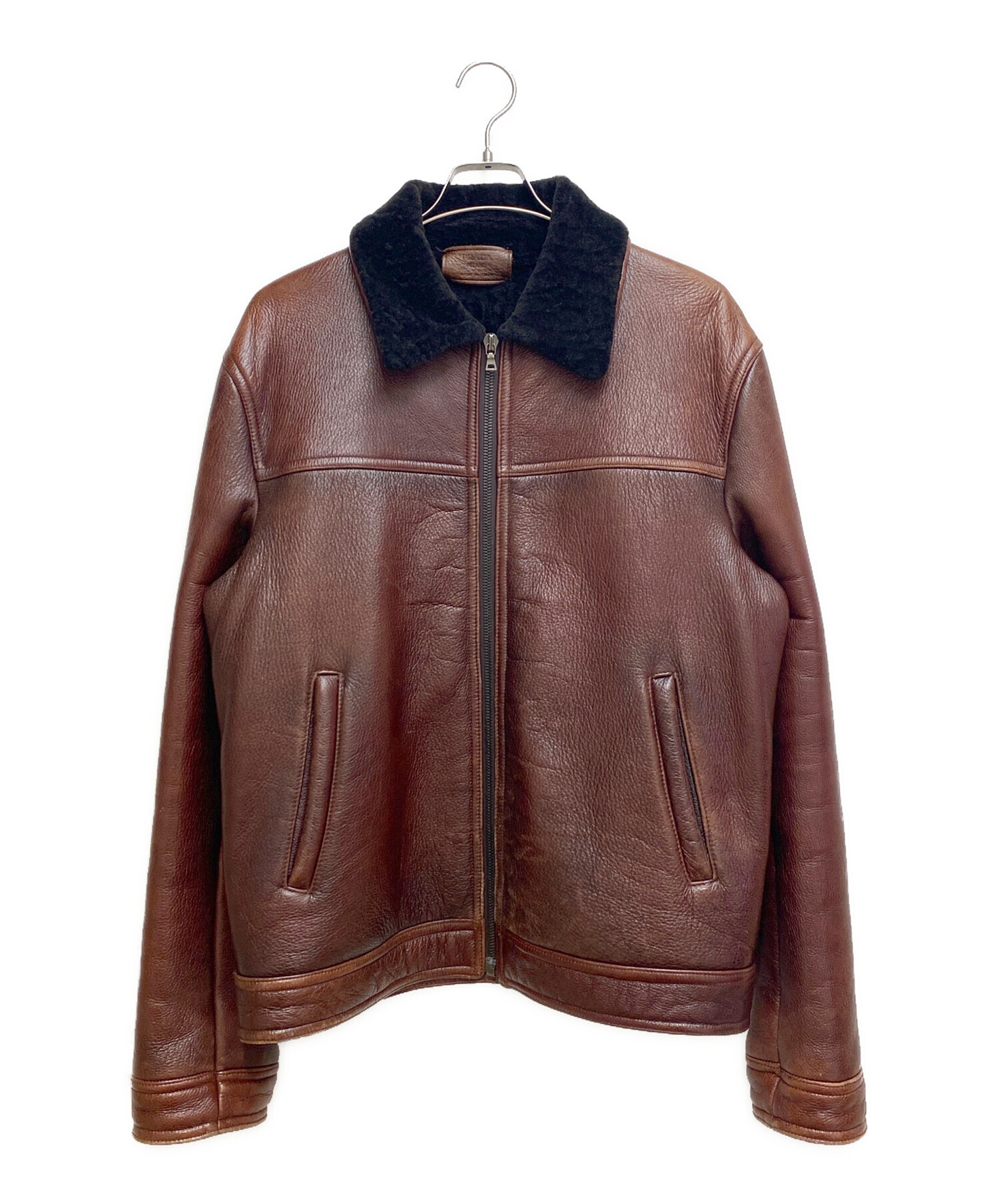 中古・古着通販】PRADA (プラダ) Boa shearling jacket（ボアムートン
