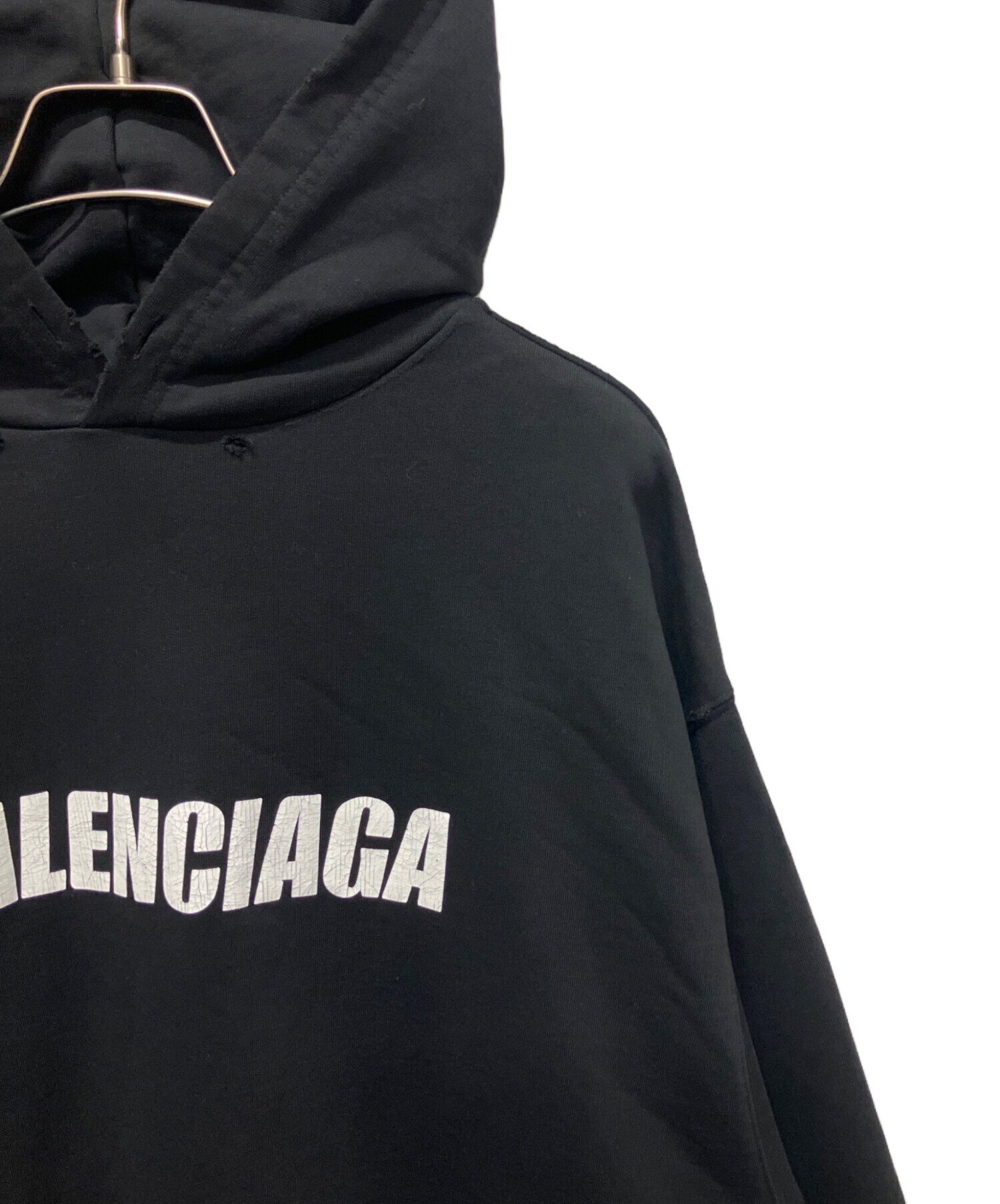 中古・古着通販】BALENCIAGA (バレンシアガ) デストロイ加工ロゴ