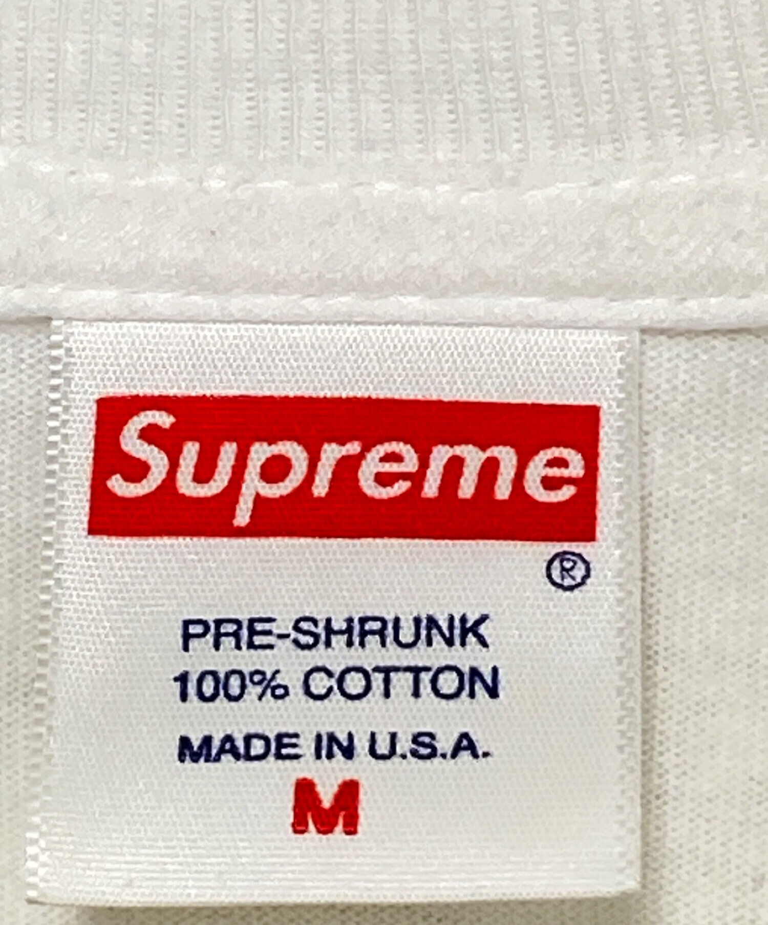 中古・古着通販】SUPREME (シュプリーム) Box Logo L/S Tee ホワイト
