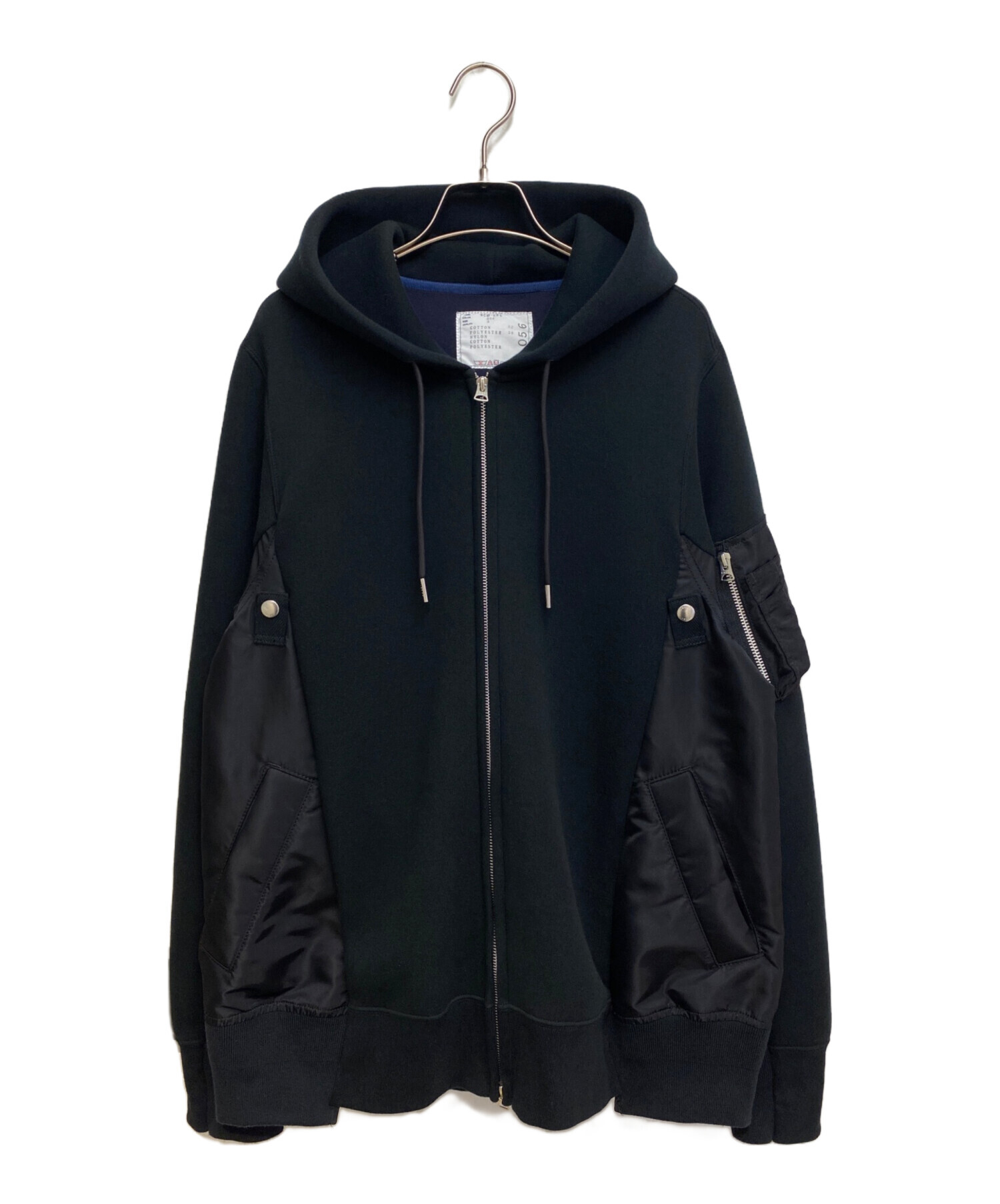中古・古着通販】sacai (サカイ) Sponge Sweat x Nylon Twill Hoodie