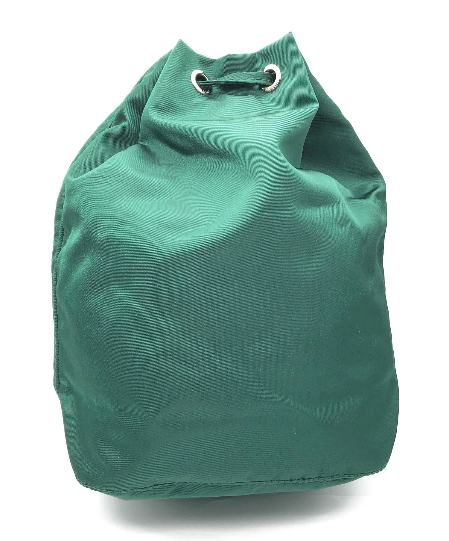 中古・古着通販】PRADA (プラダ) 巾着ポーチ グリーン サイズ:TU 224