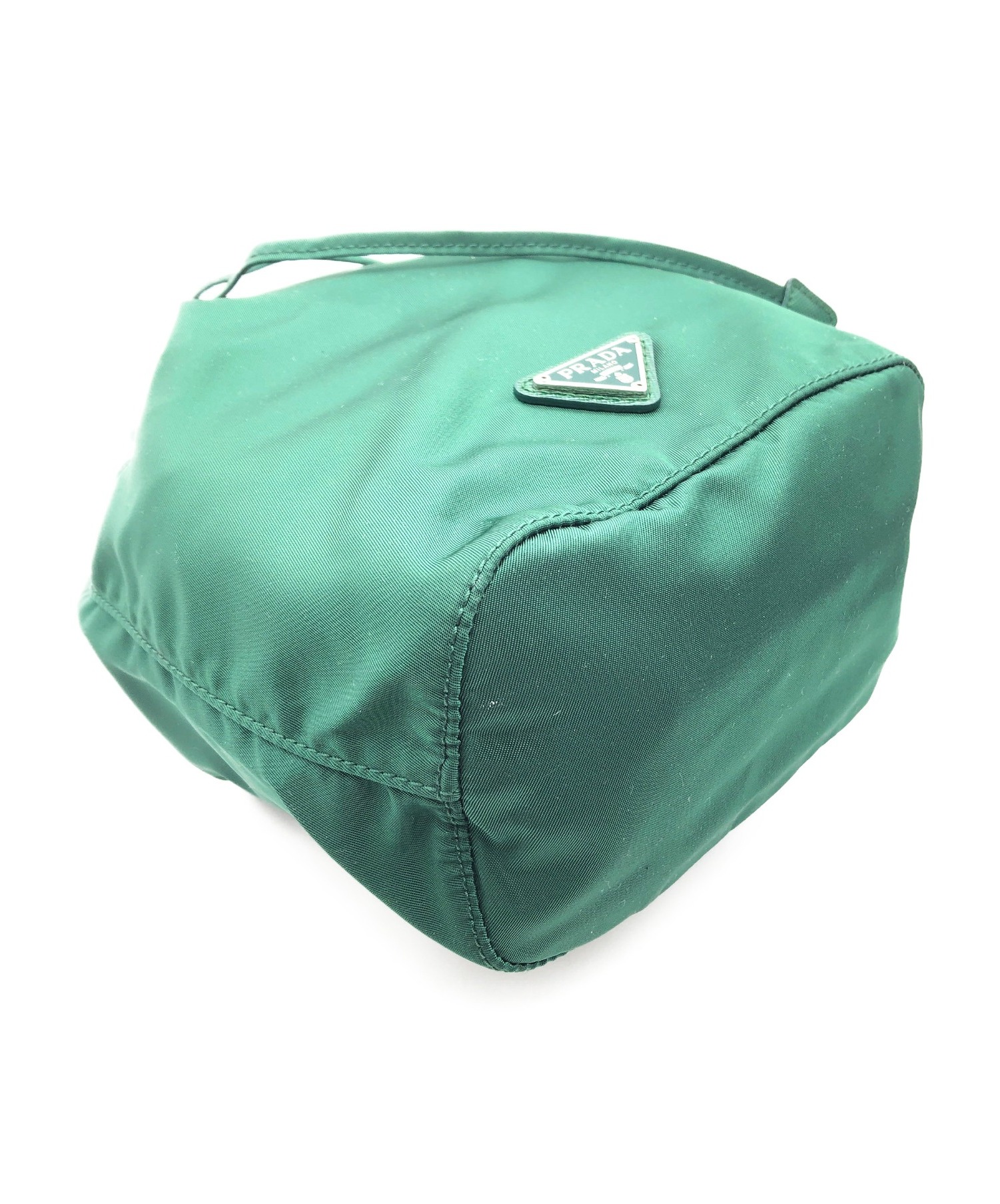 中古・古着通販】PRADA (プラダ) 巾着ポーチ グリーン サイズ:TU 224