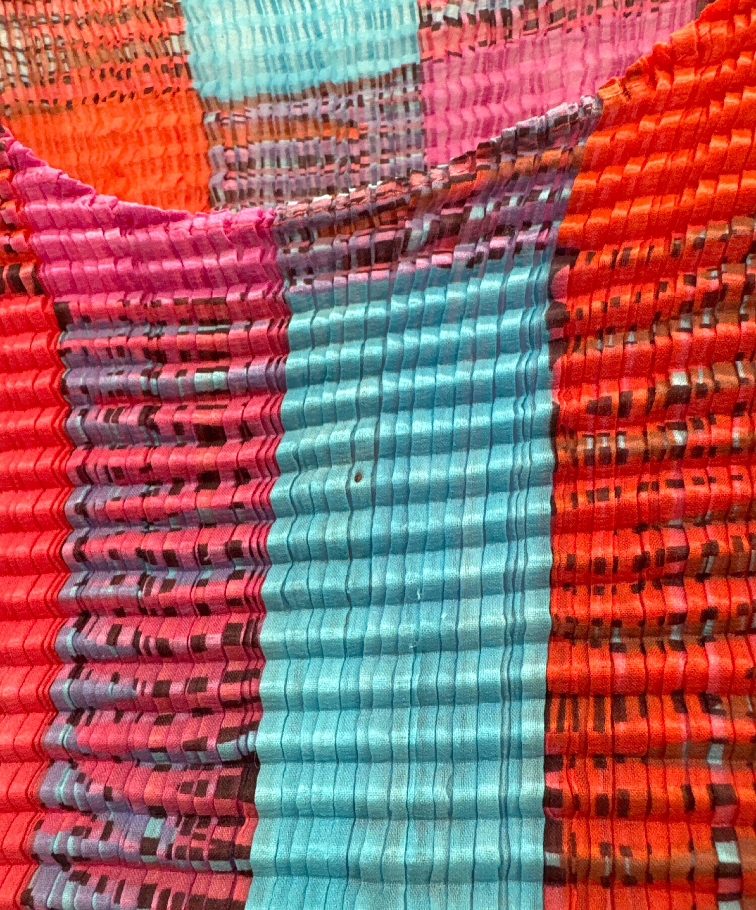 中古・古着通販】ISSEY MIYAKE (イッセイミヤケ) 半袖ブラウス レッド