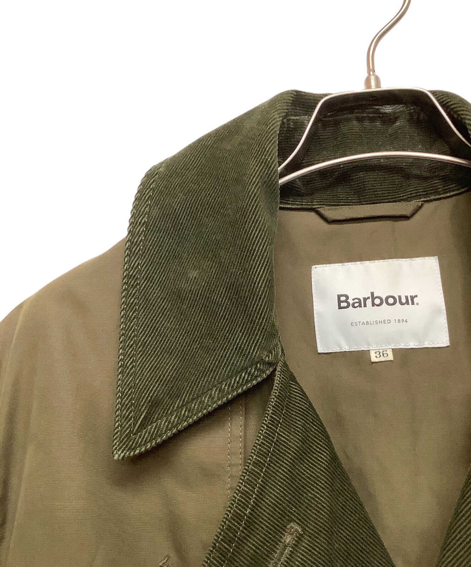 中古・古着通販】Barbour (バブアー) トレンチコート グリーン サイズ
