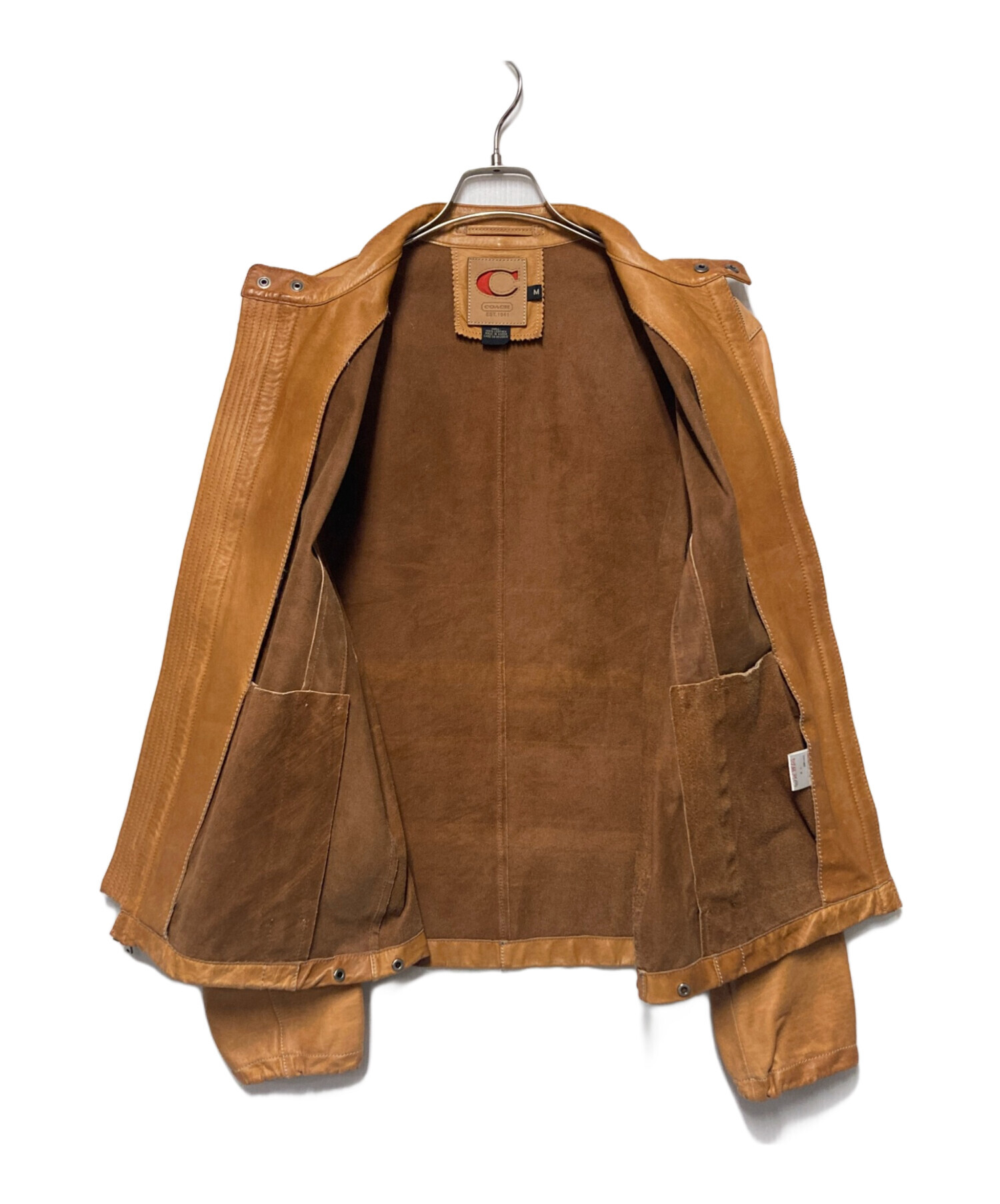 中古・古着通販】COACH (コーチ) シングルライダースジャケット