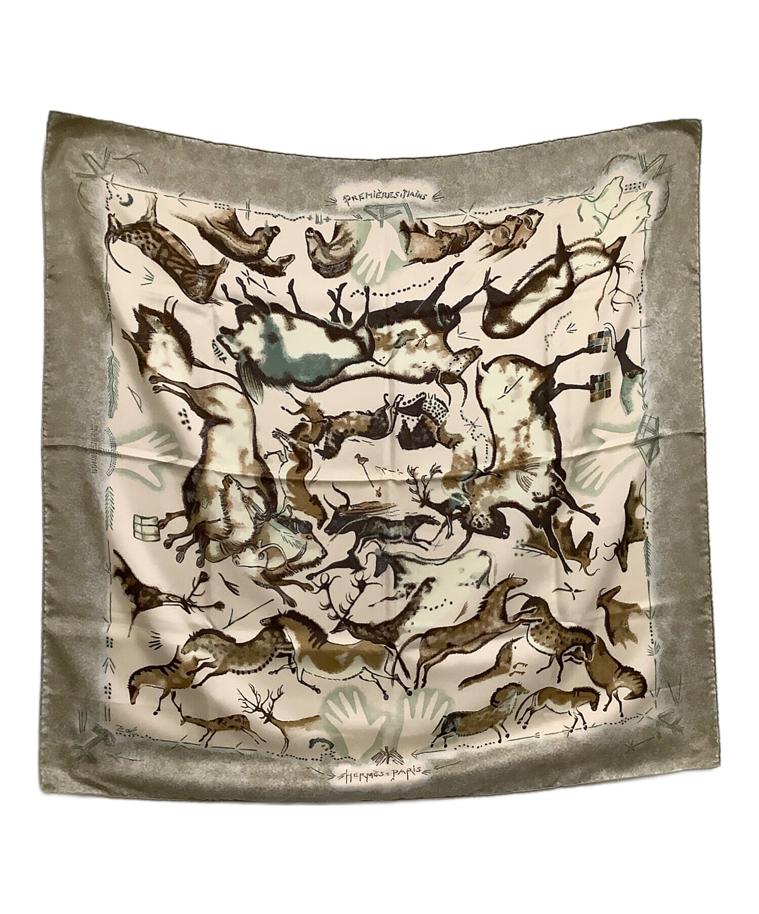 中古・古着通販】HERMES (エルメス) シルクスカーフ アニマル/動物