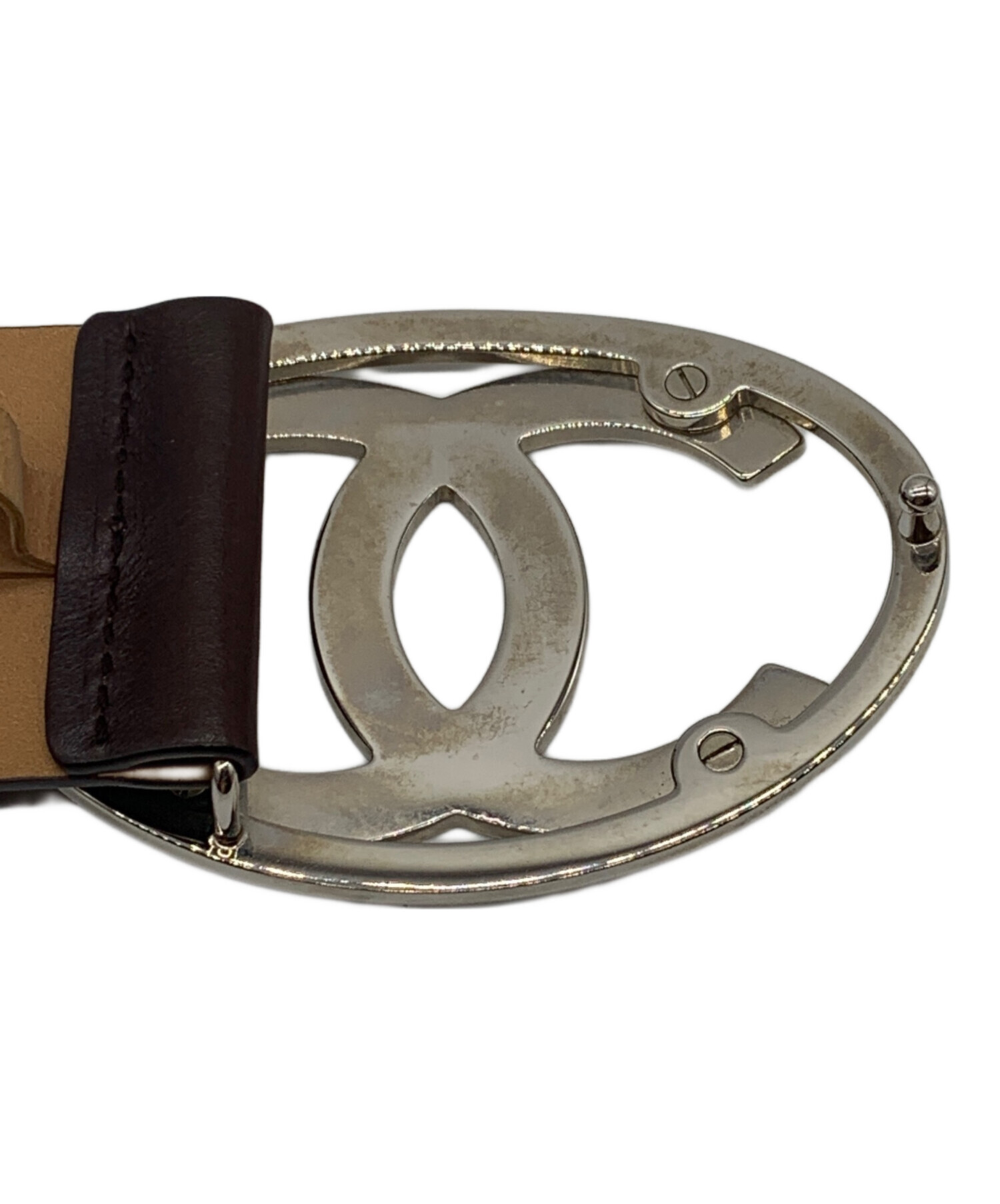 中古・古着通販】CHANEL (シャネル) ココマークロゴバックルベルト