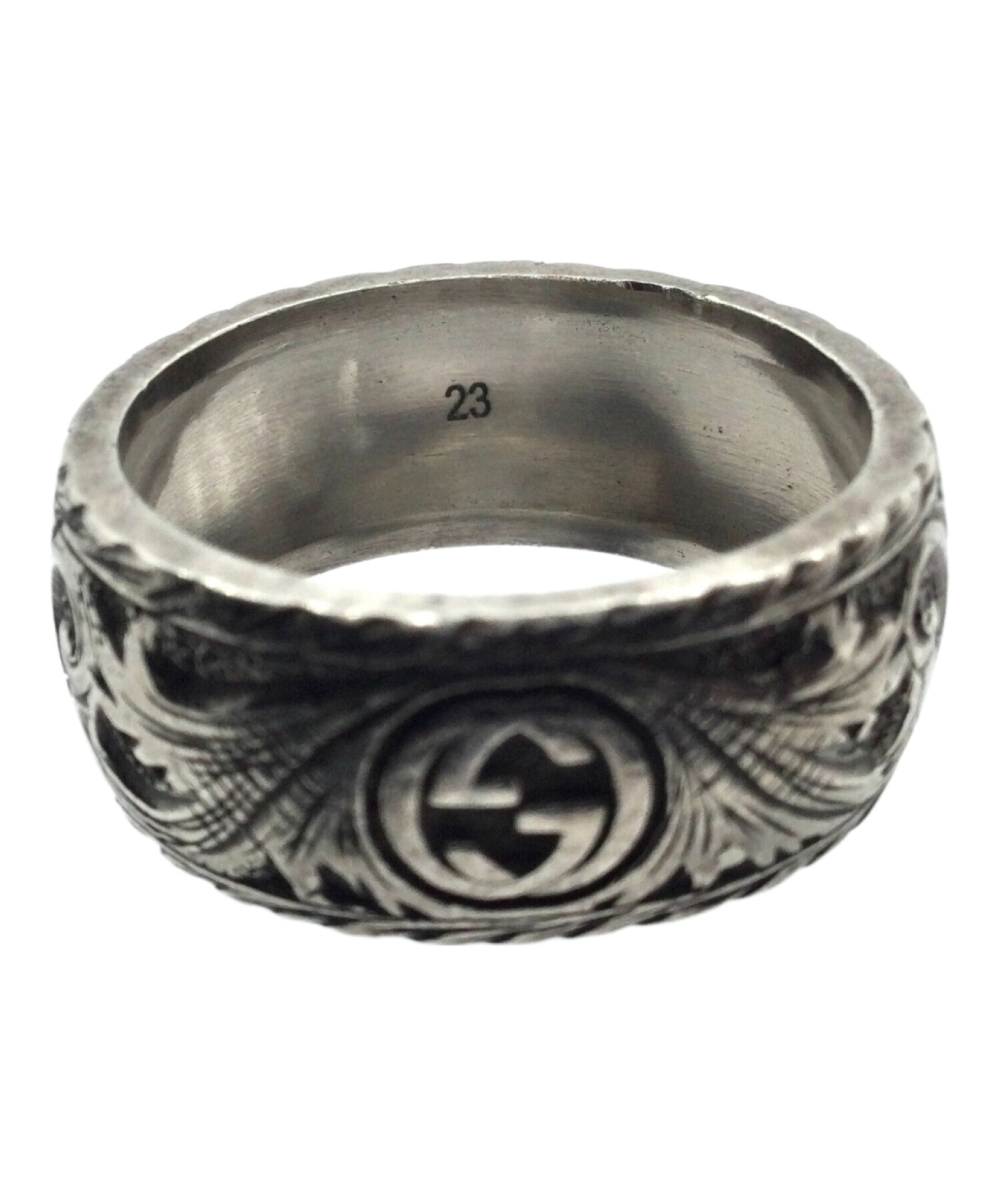中古・古着通販】GUCCI (グッチ) アラベスク調リング シルバー サイズ