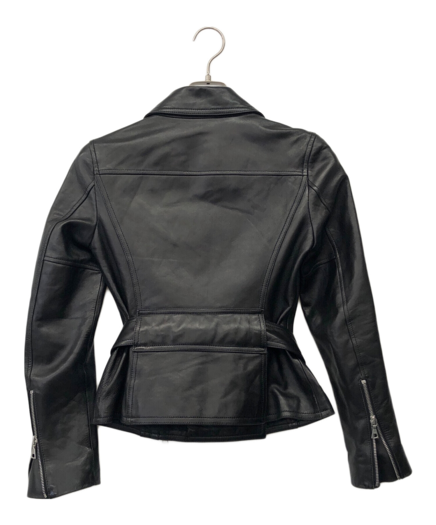 中古・古着通販】theory (セオリー) ライダースジャケット ブラック