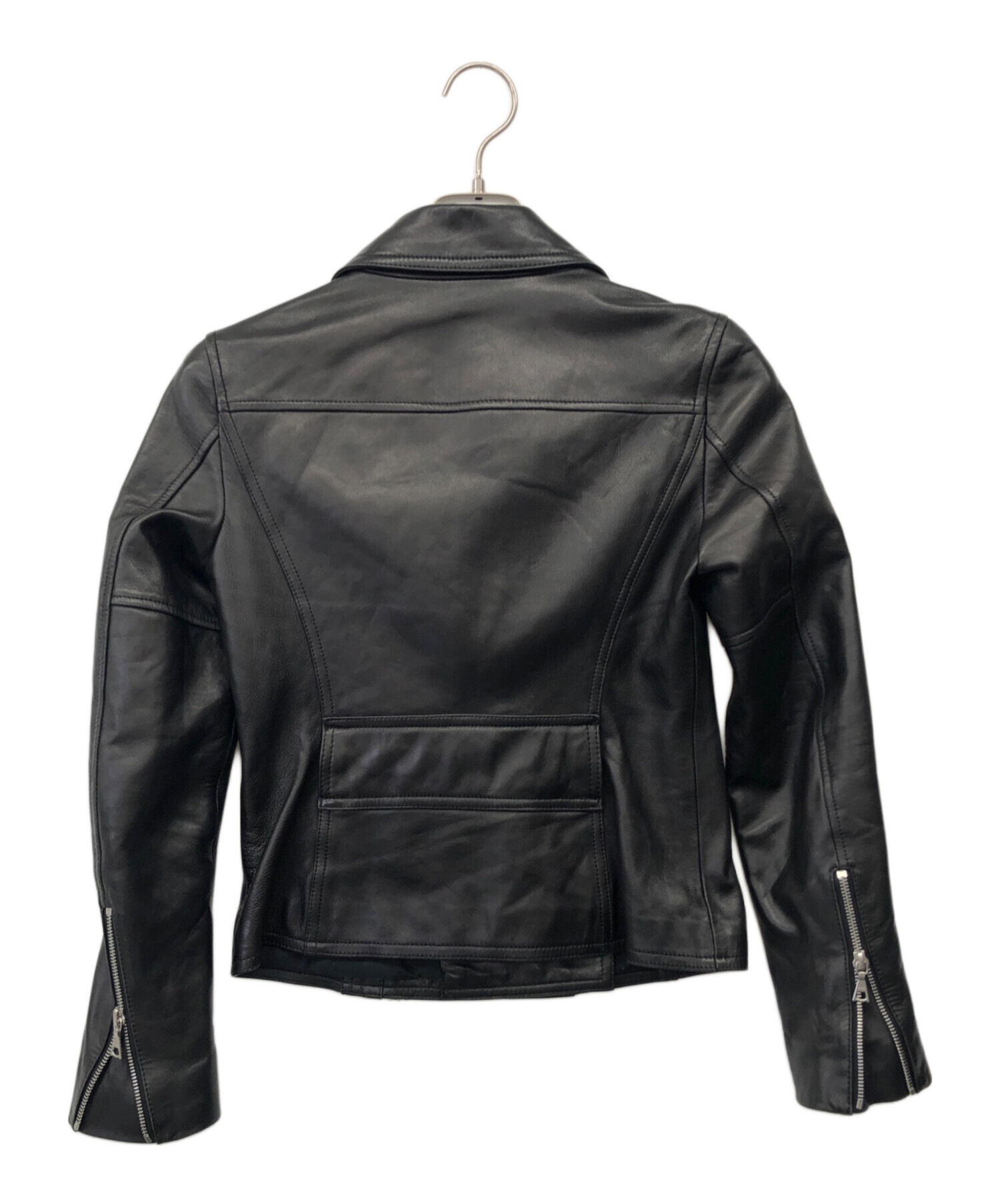 中古・古着通販】theory (セオリー) ライダースジャケット ブラック