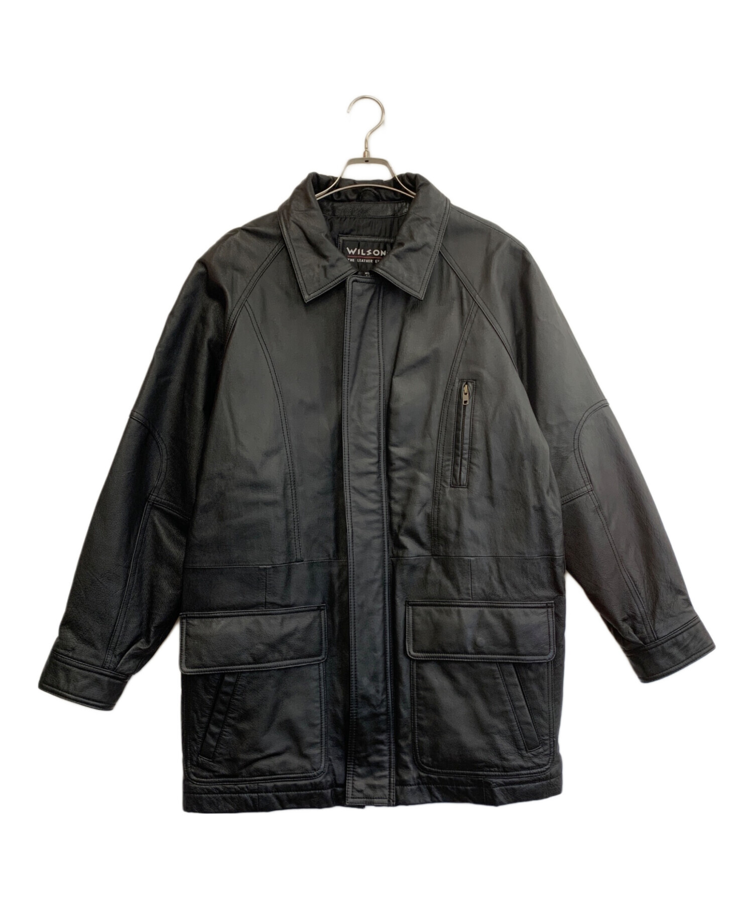 中古・古着通販】wilsons (ウィルソンズ) レザージャケット ブラック