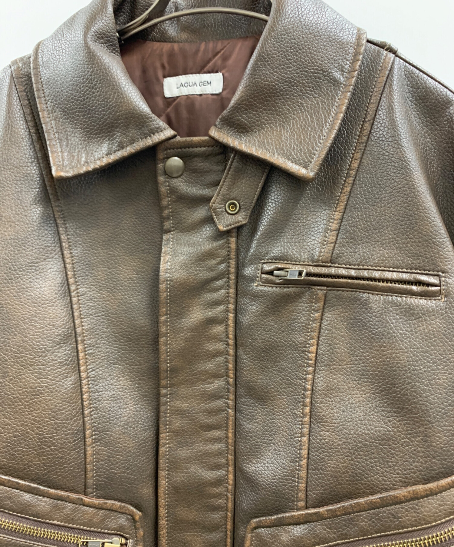 中古・古着通販】LAGUA GEM (ラグアジェム) LAGUA GEM フェイクレザー