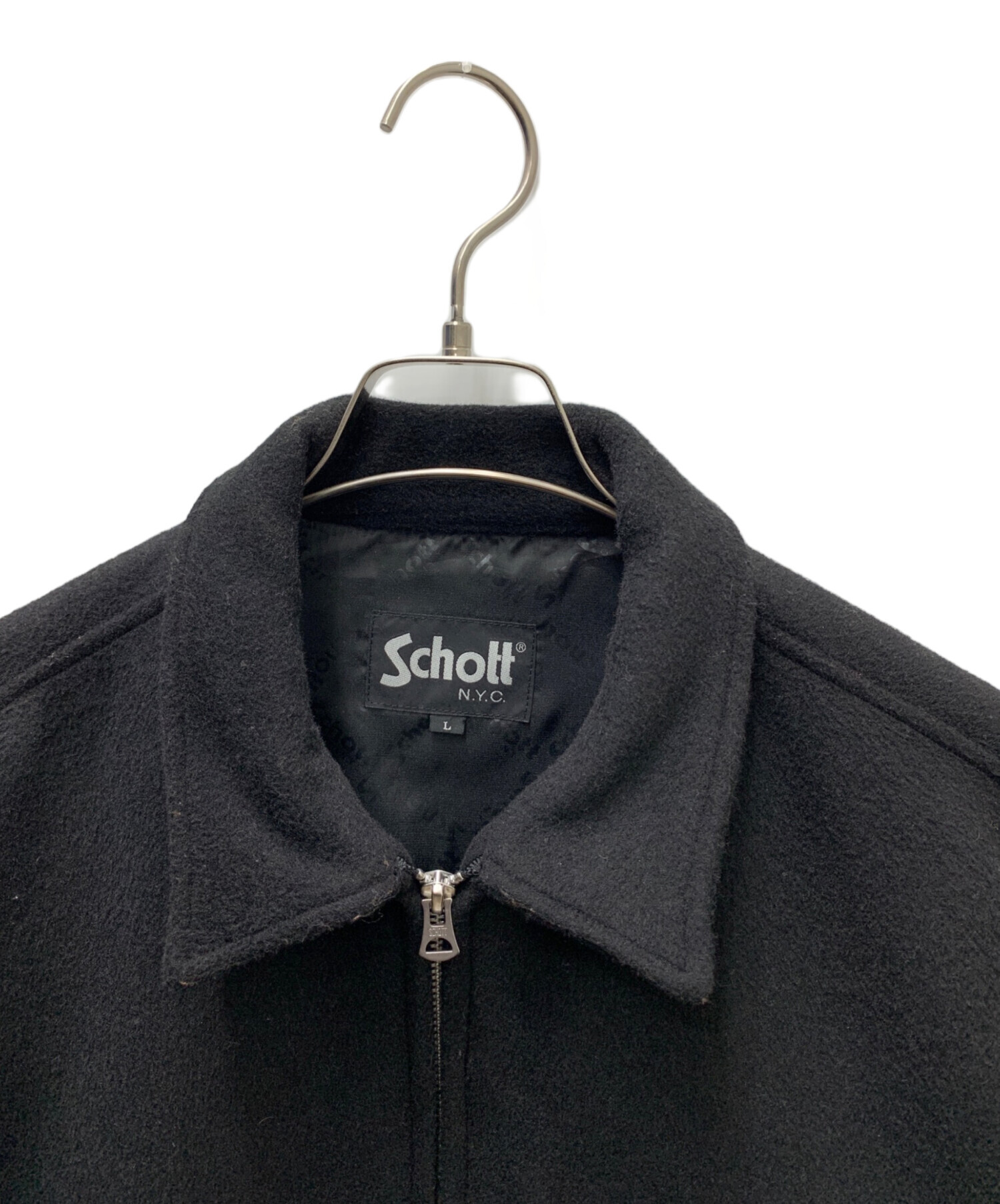 中古・古着通販】Schott (ショット) ウールワークジャケット ブラック