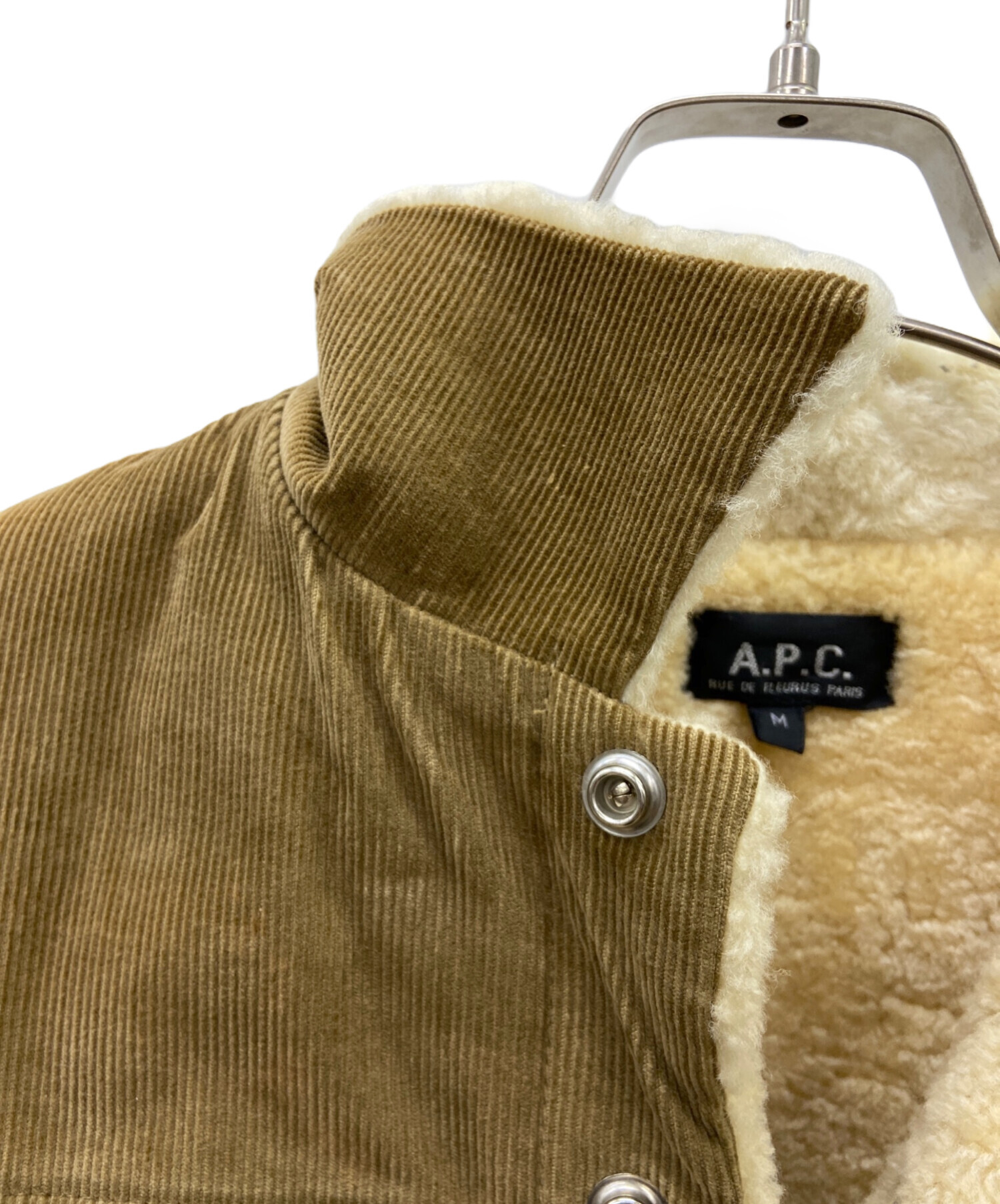 中古・古着通販】A.P.C. (アーペーセー) ボアジャケット ブラウン