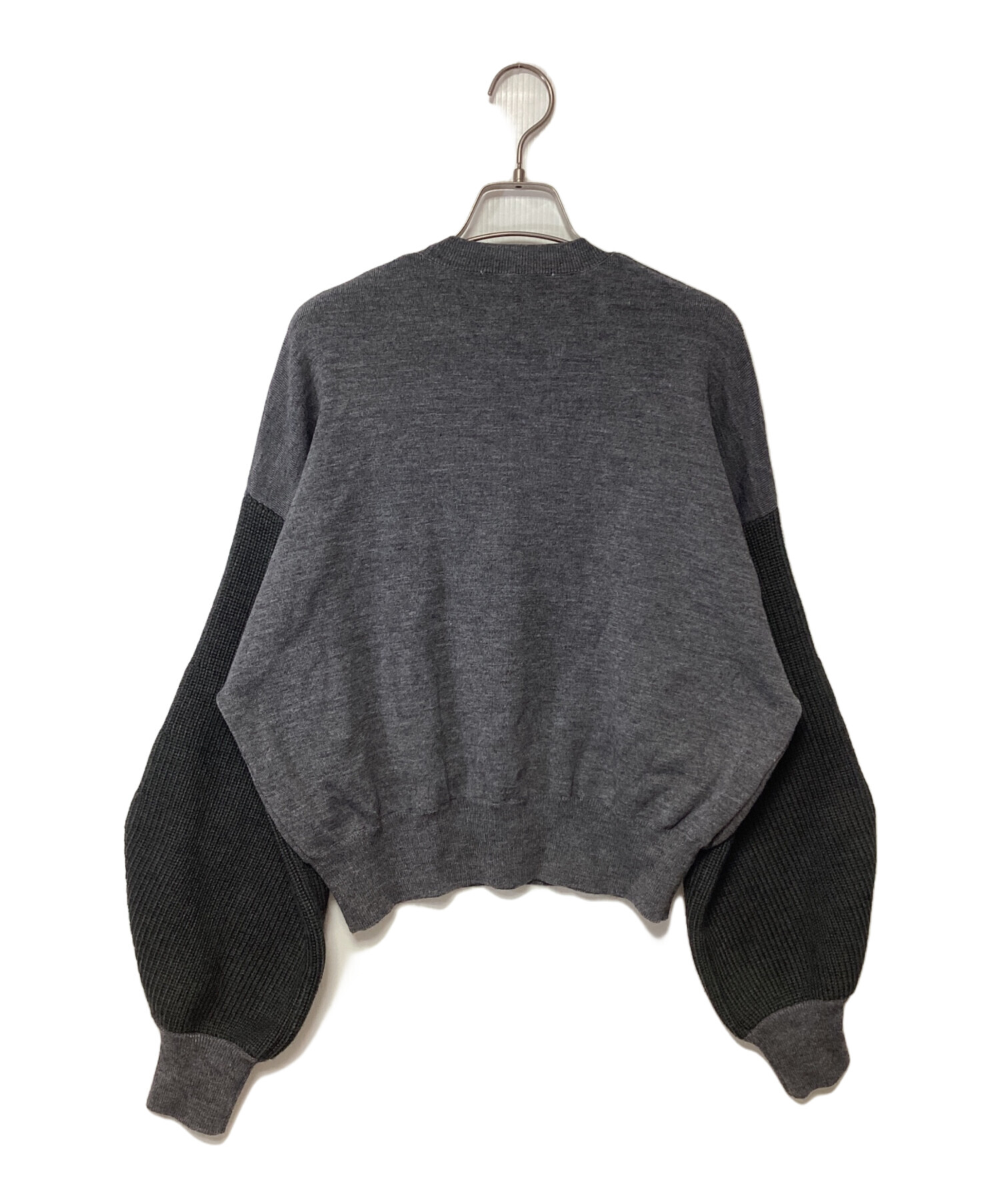 中古・古着通販】ENFOLD (エンフォルド) 厚手ニット グレー サイズ:38
