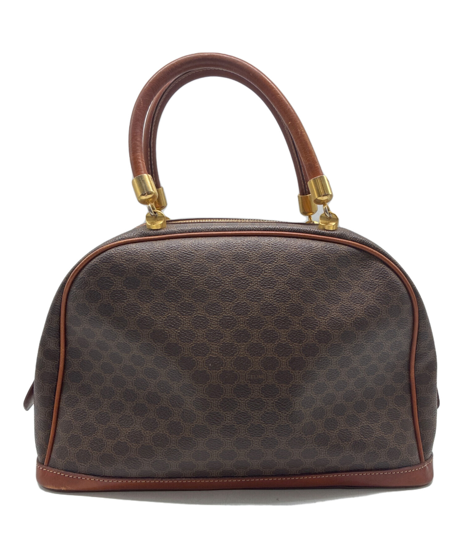 中古・古着通販】CELINE (セリーヌ) マカダム ボストンバッグ ブラウン