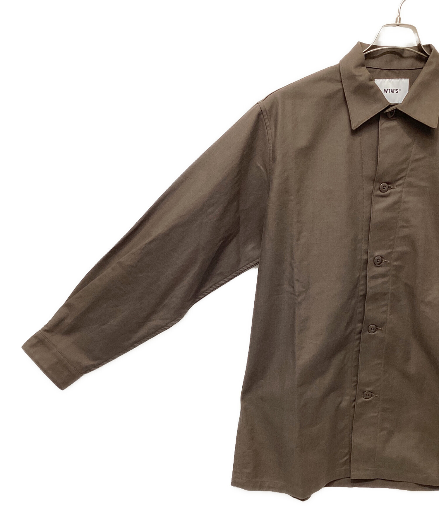 中古・古着通販】WTAPS (ダブルタップス) ミリタリーシャツ ブラウン