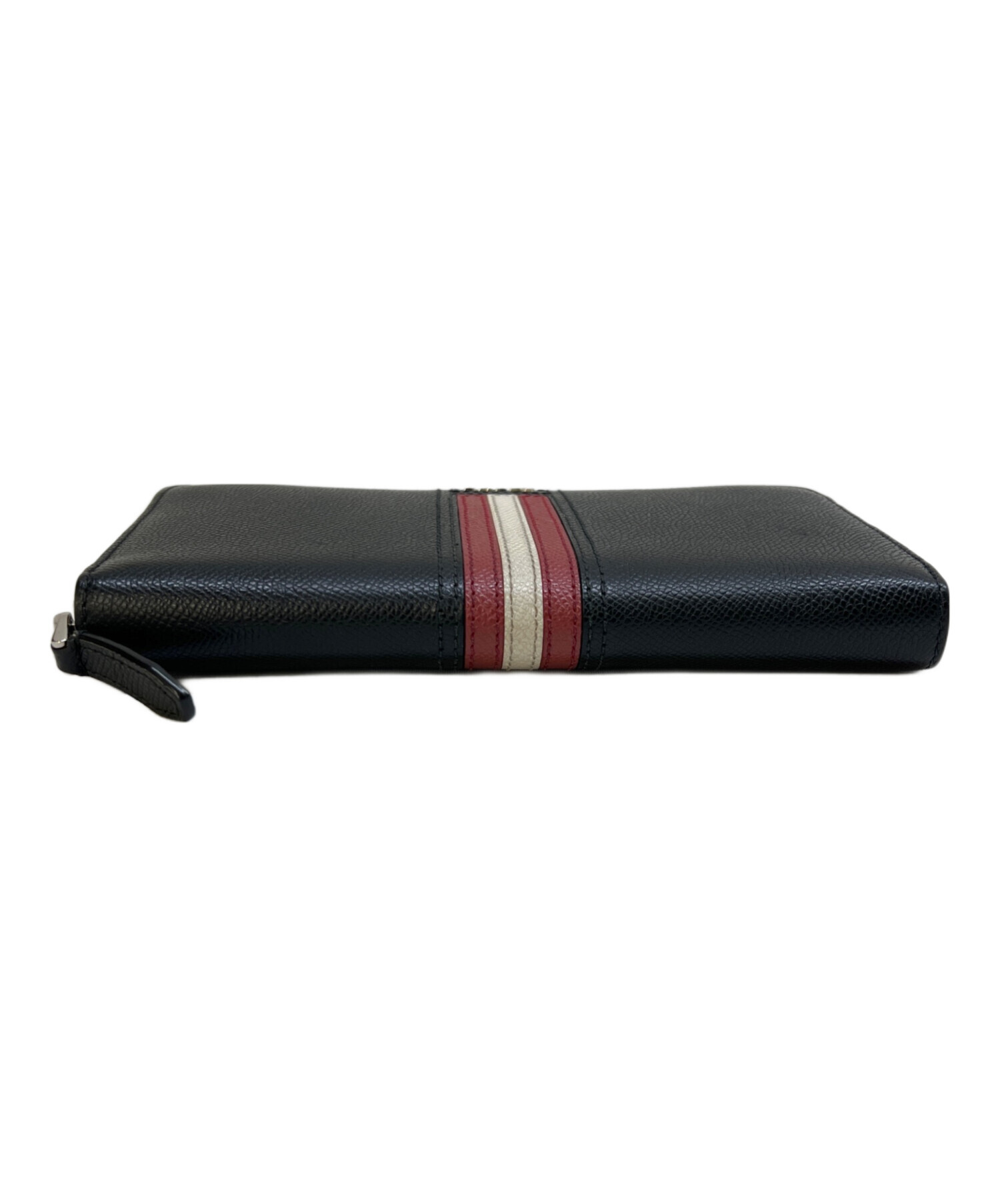 中古・古着通販】BALLY (バリー) ラウンドファスナー長財布 ブラック