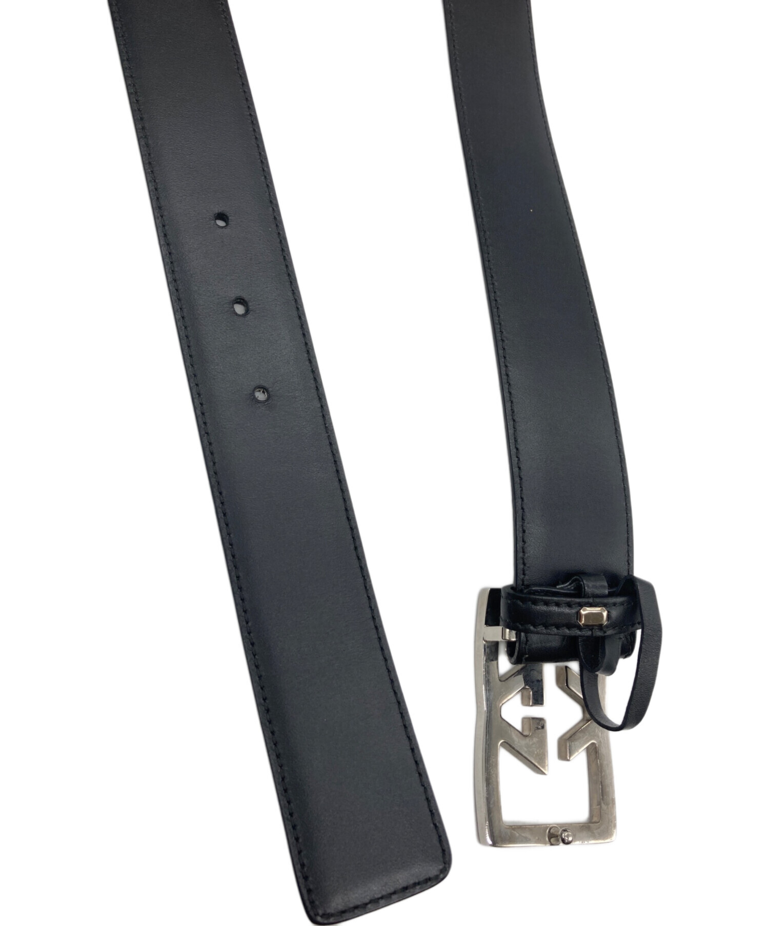 中古・古着通販】GUCCI (グッチ) レザーベルト ブラック｜ブランド