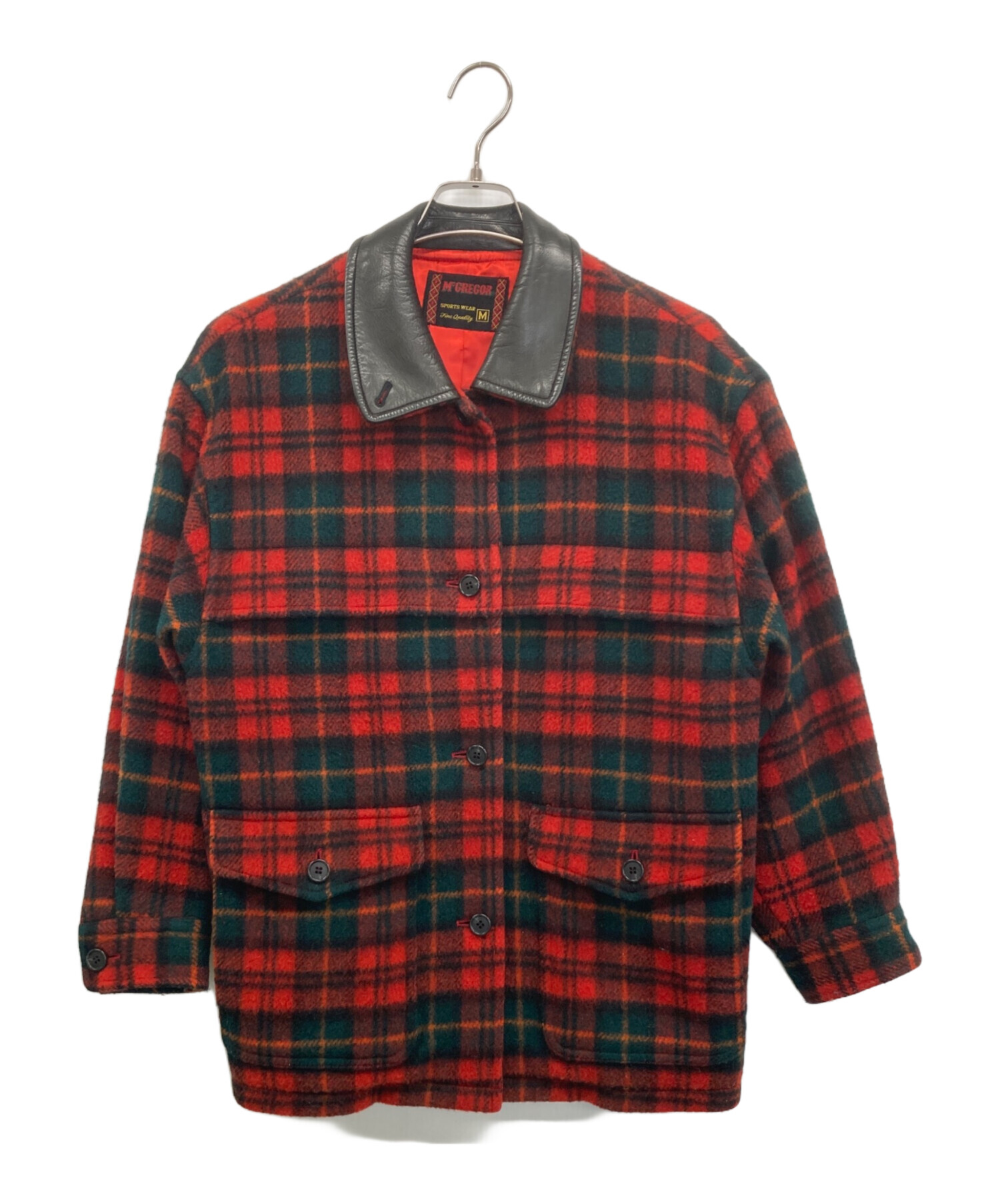 中古・古着通販】McGREGOR (マックレガー) ブルゾン ブラック×レッド