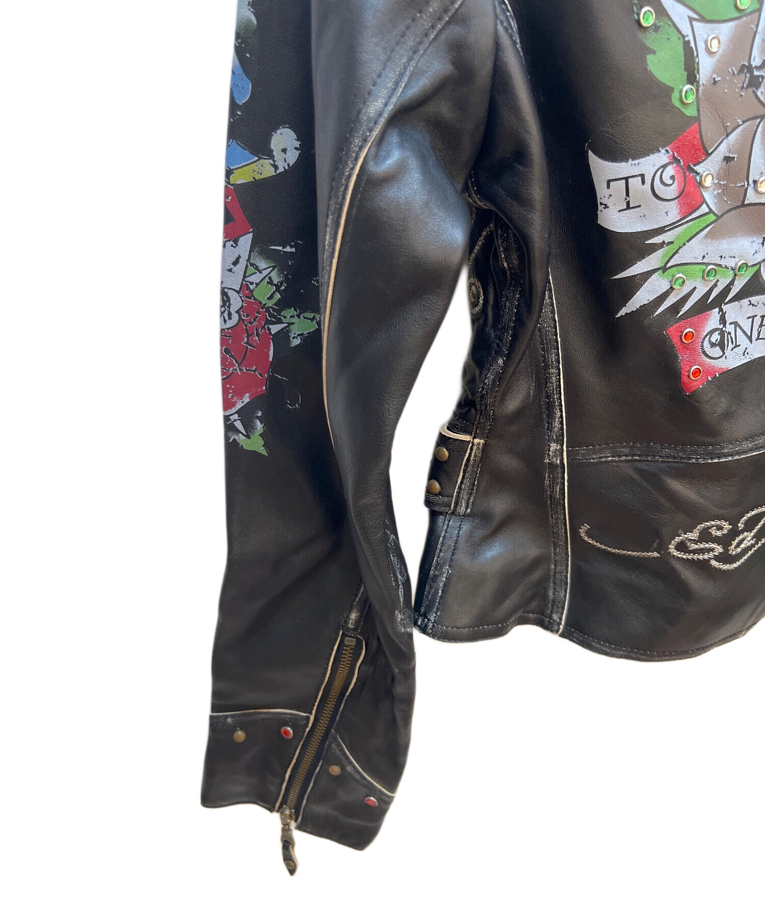 中古・古着通販】Ed Hardy (エド ハーディー) レザージャケット